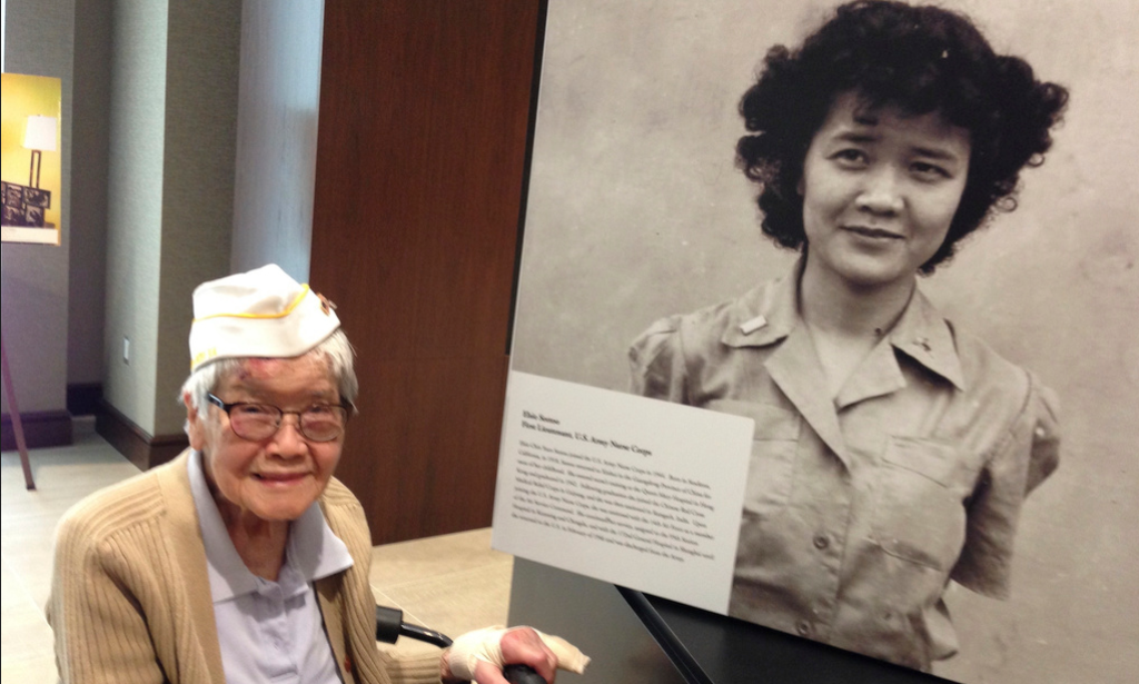 At age 106, Alice Darrow can clearly recall her days as a nurse during World War II, part of a pioneering group that dodged bullets as they hauled packs full of medical supplies and treated