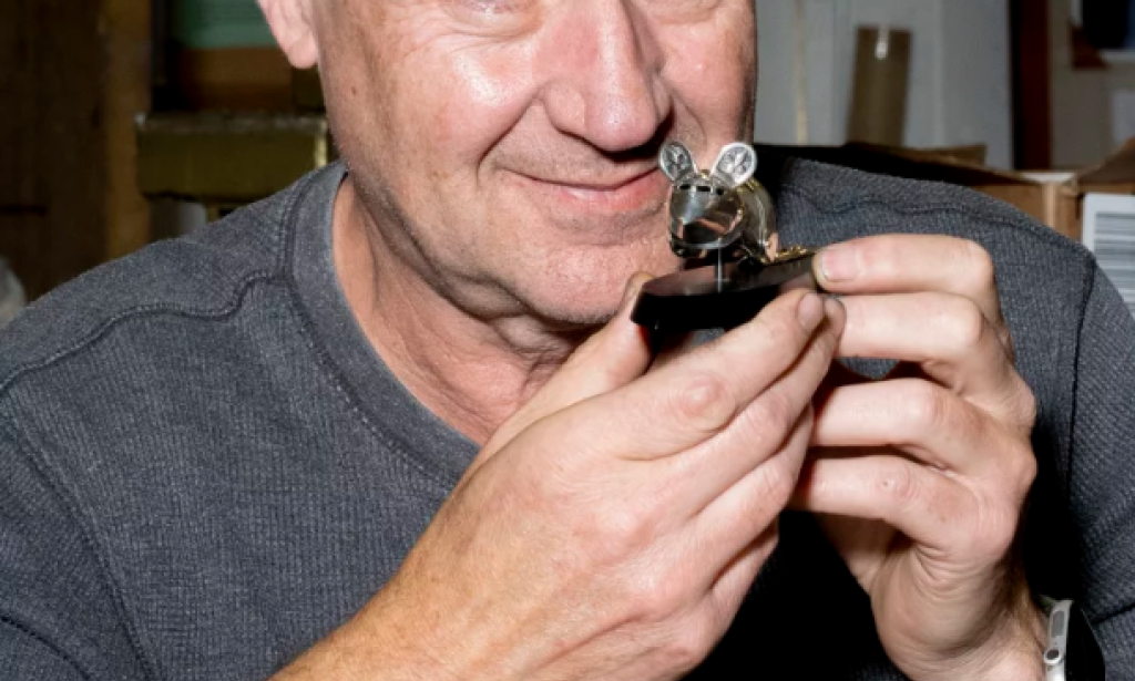 This artist designs intricate suits of armor. The intended wearer? A humble mouse