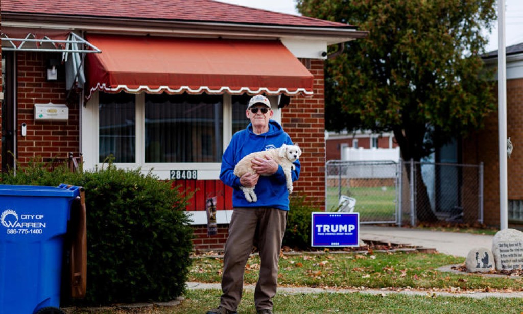 more NBC News 1.7M Followers In the Michigan city where Trump held his 100 days rally, voters wait for an economic turnaround