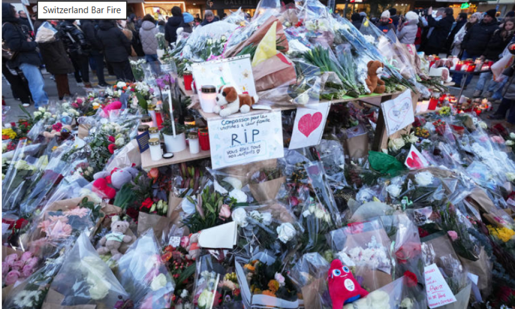 Fire safety inspections lapsed for years at Swiss bar where 40 died in New Year's blaze