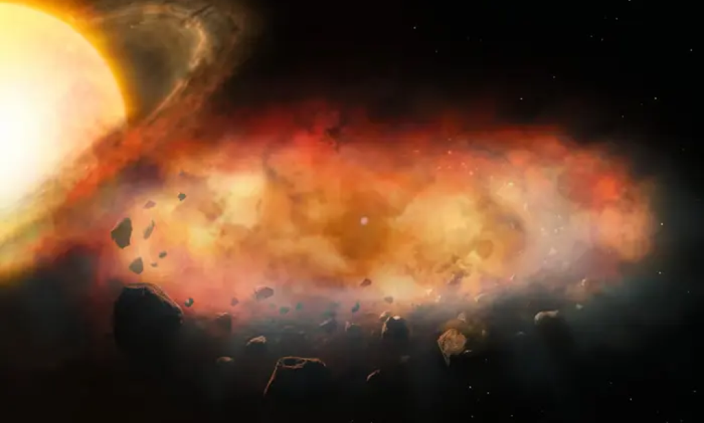 Astronomers discover 'mystery object' surrounded by rotating metal cloud